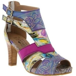 L'Artiste by Spring Step Brooke Heeled Sandals in Multicolor Size 7
